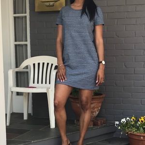 Blue shift dress